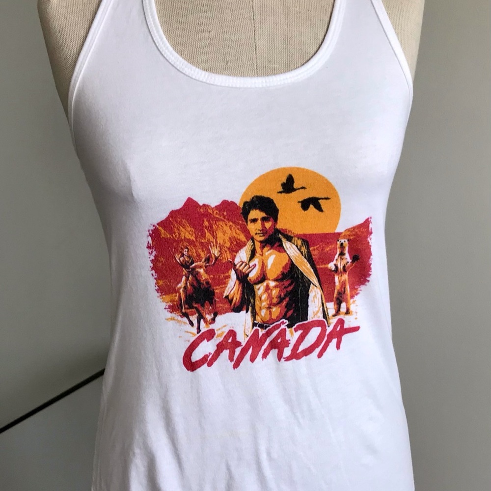 Justin Trudeau Tank Top; Size S